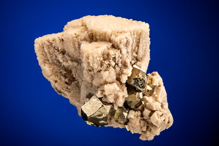 CALCITE after ENARGITE with PYRITE