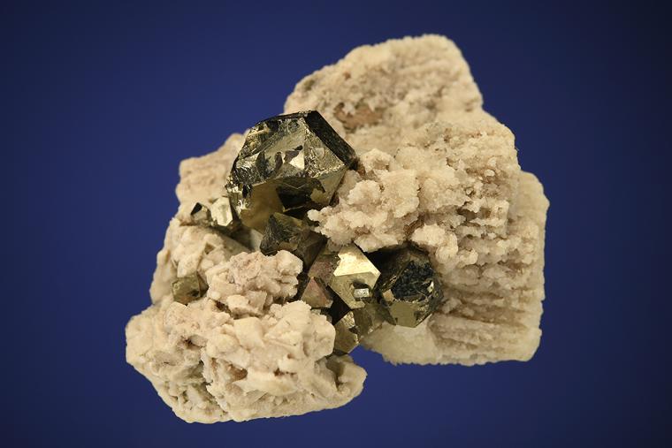 CALCITE after ENARGITE with PYRITE