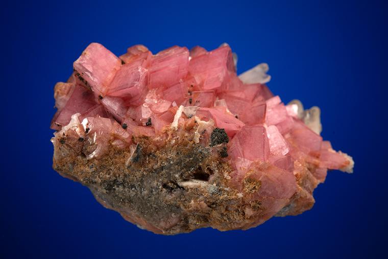 RHODOCHROSITE with QUARTZ and BARITE