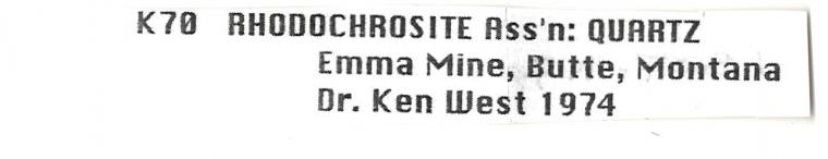 RHODOCHROSITE with QUARTZ and BARITE