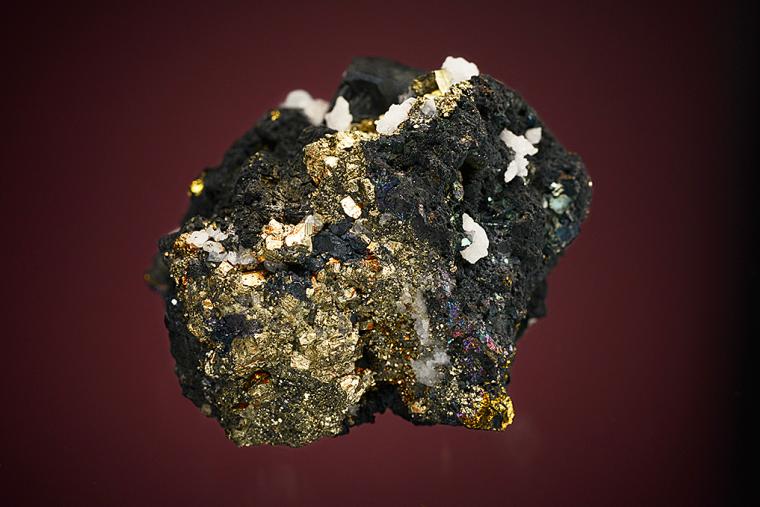 SPHALERITE with PYRITE, QUARTZ and BORNITE