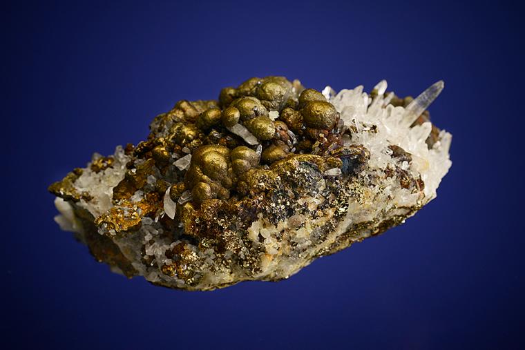 CHALCOPYRITE on QUARTZ