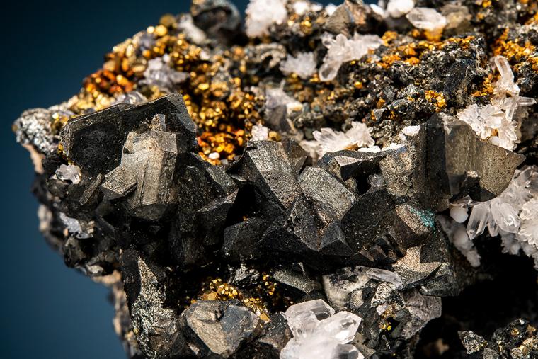 TETRAHEDRITE with PYRITE and QUARTZ