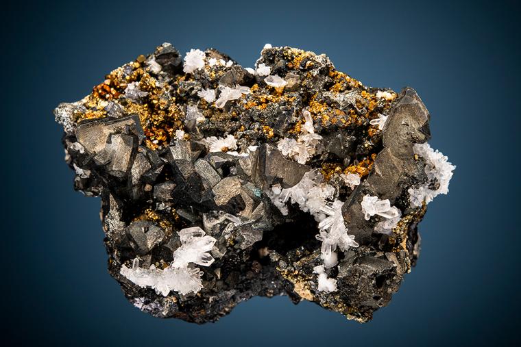 TETRAHEDRITE with PYRITE and QUARTZ
