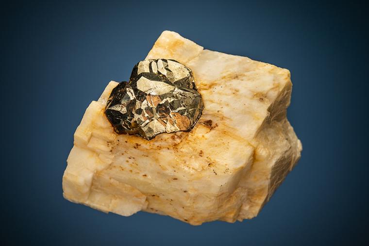 PYRITE on CALCITE