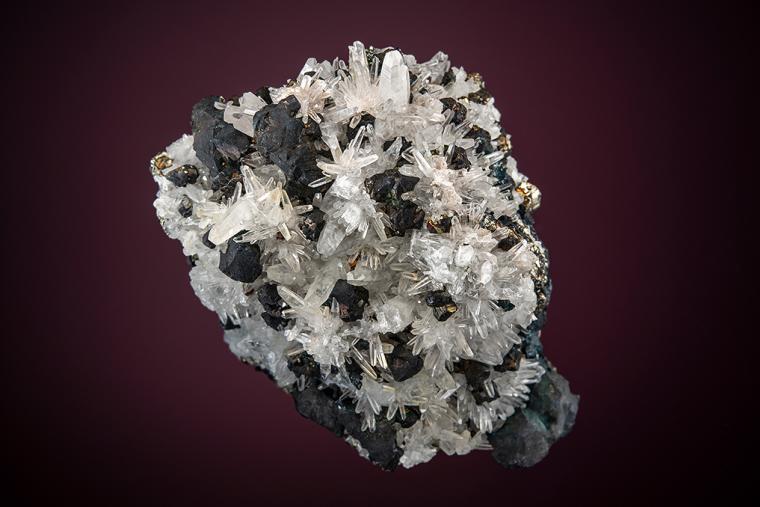 BORNITE on QUARTZ