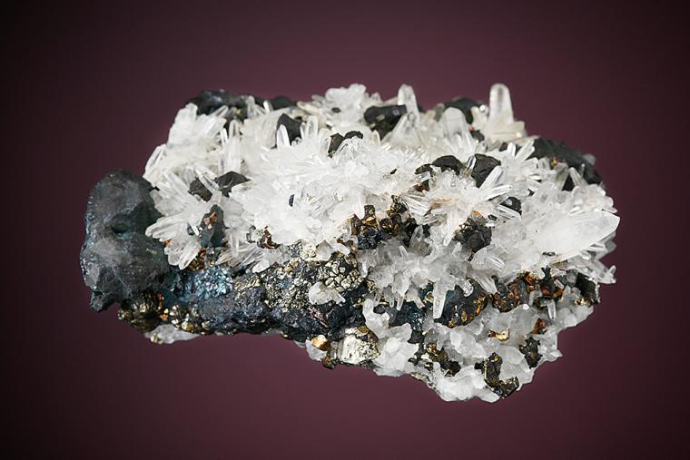 BORNITE on QUARTZ