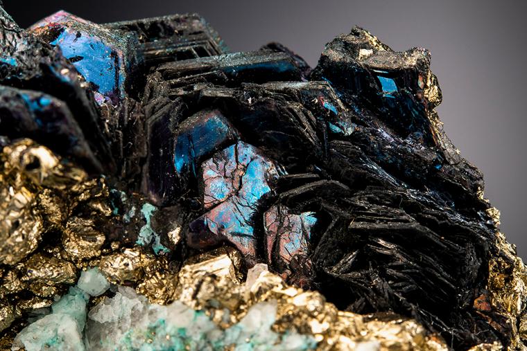 COVELLITE with PYRITE