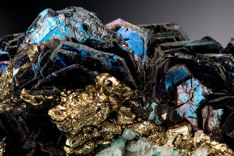 COVELLITE with PYRITE