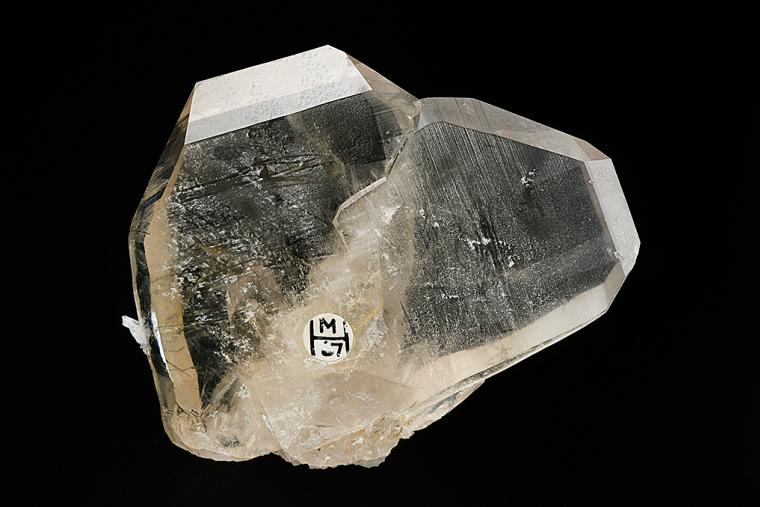 QUARTZ (Japan-law twin) with Tourmaline Inclusions