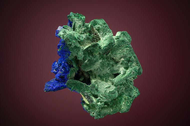 MALACHITE after AZURITE with AZURITE