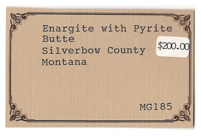 ENARGITE with PYRITE