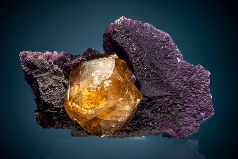 CALCITE on FLUORITE