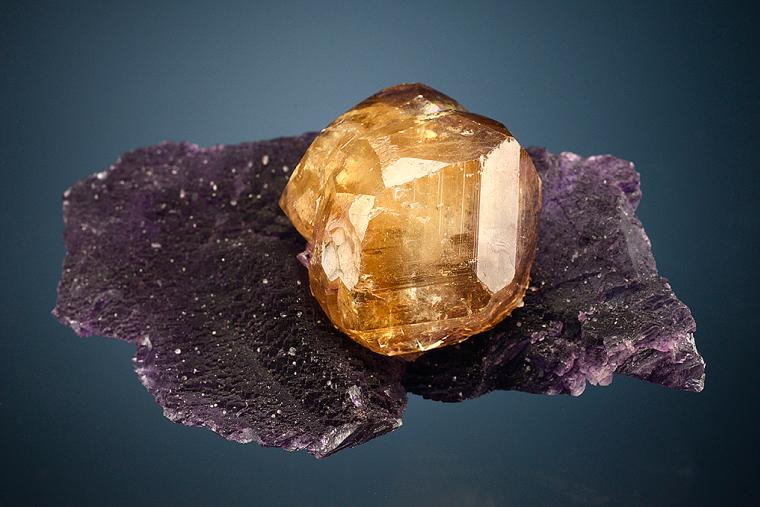 CALCITE on FLUORITE