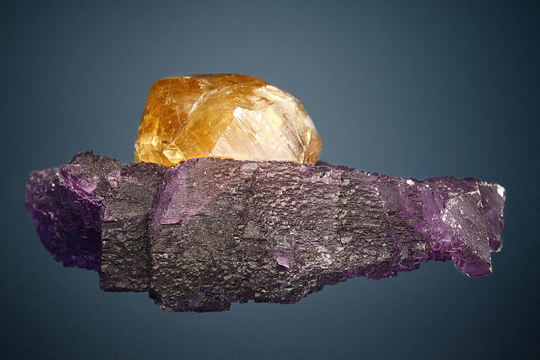 CALCITE on FLUORITE