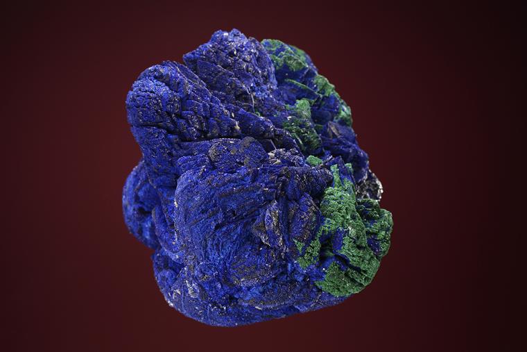 AZURITE with MALACHITE