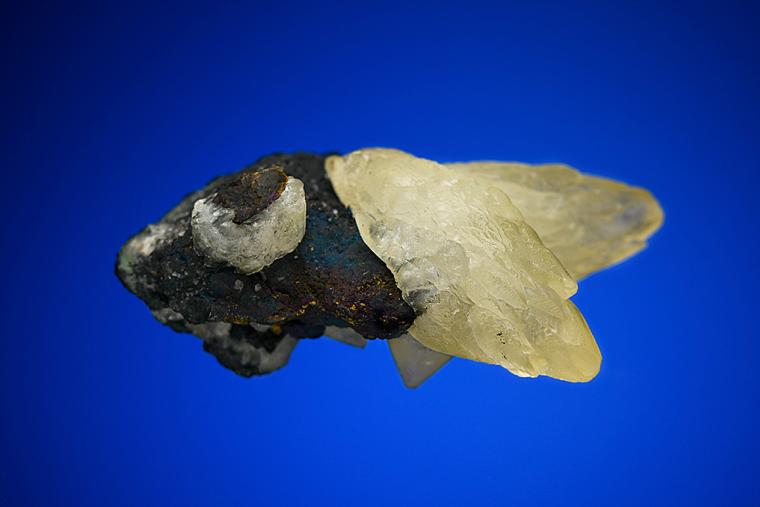 CALCITE on BORNITE