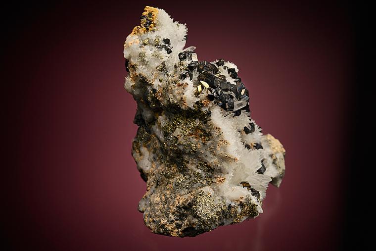 SPHALERITE on QUARTZ