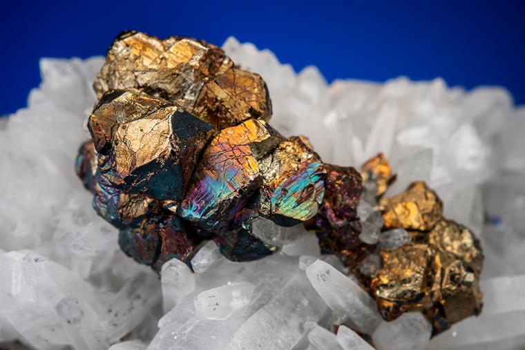 PYRITE on QUARTZ