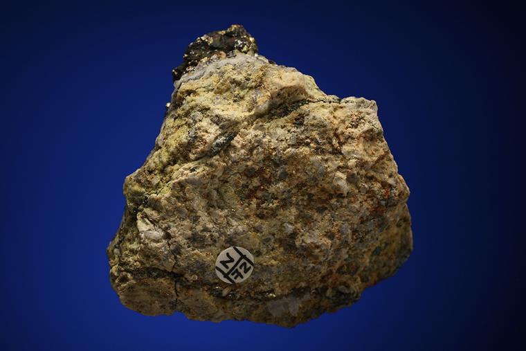 BORNITE and CHALCOPYRITE with PYRITE and ENARGITE on QUARTZ