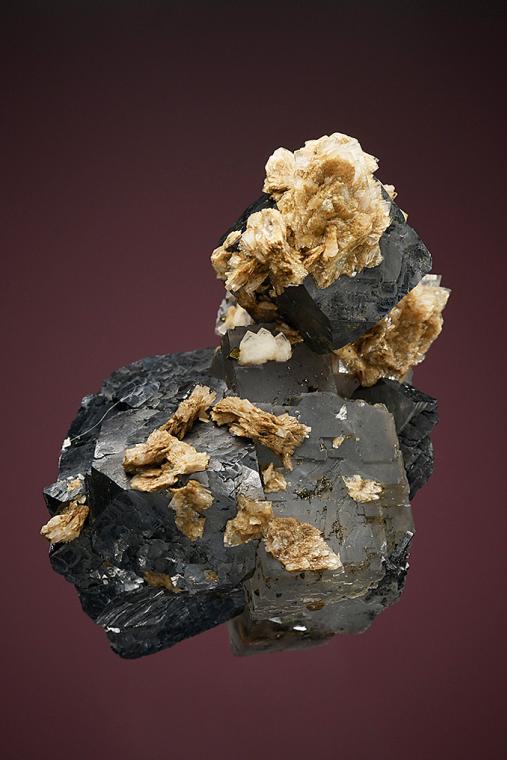 FLUORITE with GALENA and BARITE
