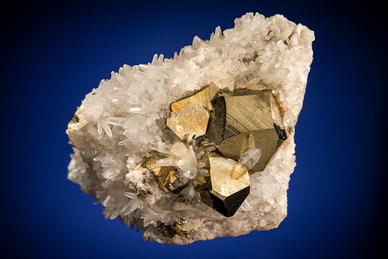 PYRITE on QUARTZ