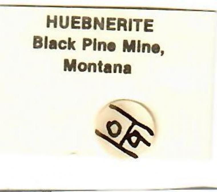 HÜBNERITE with QUARTZ