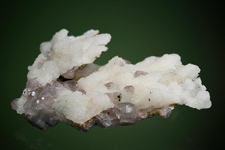 FLUORITE on QUARTZ