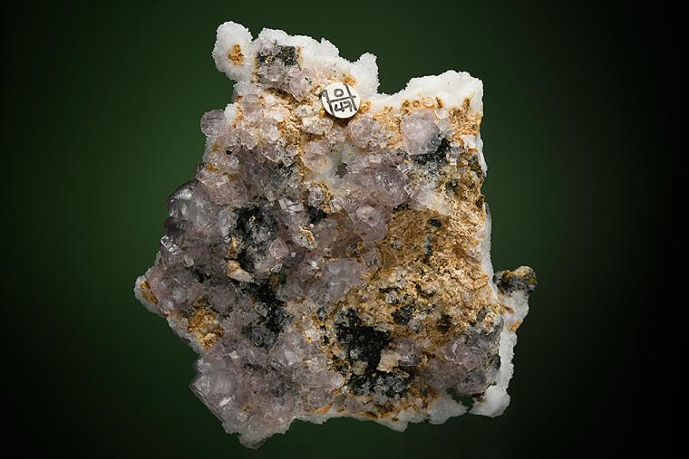 FLUORITE on QUARTZ