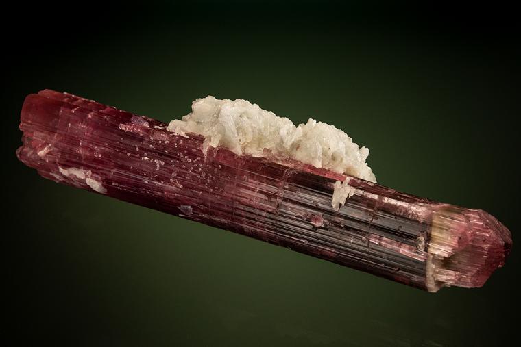 ELBAITE with LEPIDOLITE and ALBITE var. Cleavelandite (repaired)
