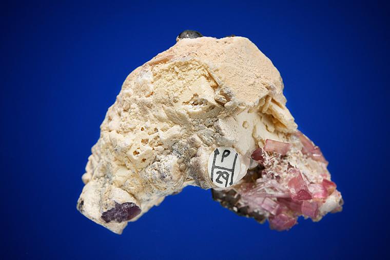 STIBIOTANTALITE with ELBAITE and LEPIDOLITE