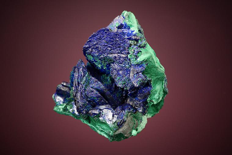 AZURITE on MALACHITE after AZURITE