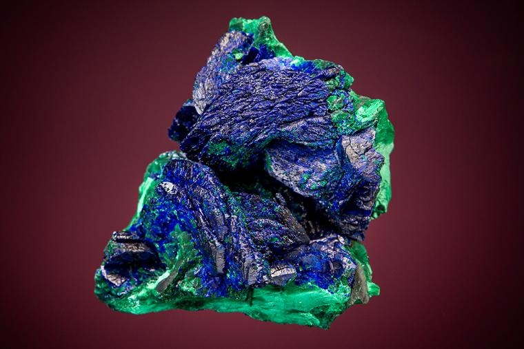AZURITE on MALACHITE after AZURITE