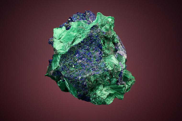 AZURITE on MALACHITE after AZURITE