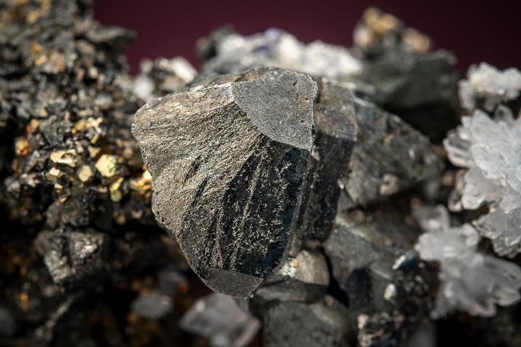 TETRAHEDRITE with PYRITE and QUARTZ