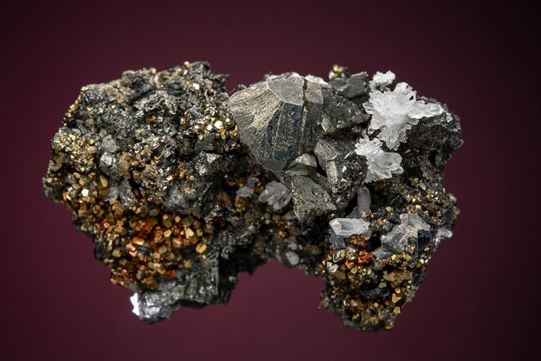 TETRAHEDRITE with PYRITE and QUARTZ