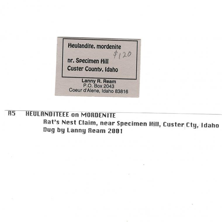 HEULANDITE-Ca on MORDENITE