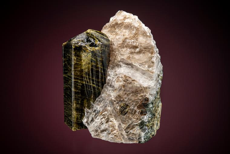 EPIDOTE on QUARTZ
