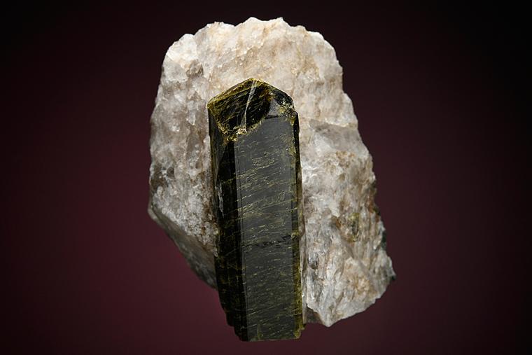 EPIDOTE on QUARTZ