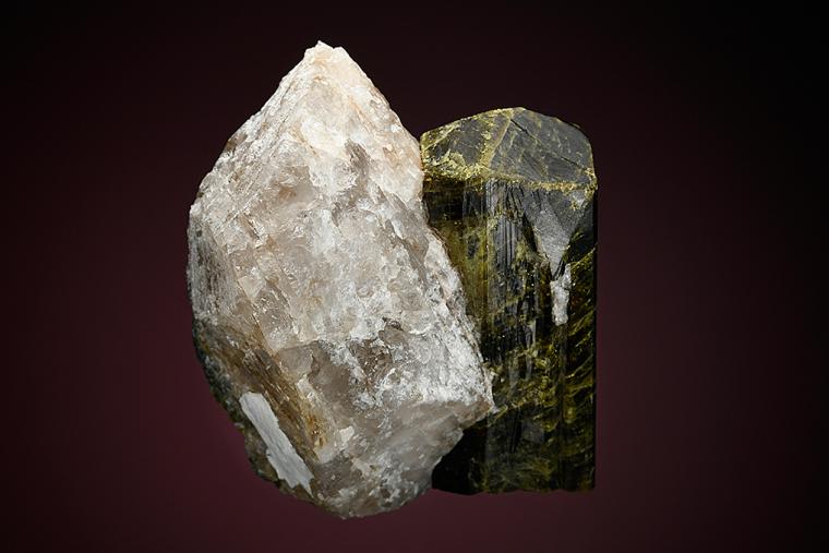 EPIDOTE on QUARTZ