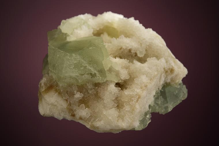 FLUORITE with QUARTZ