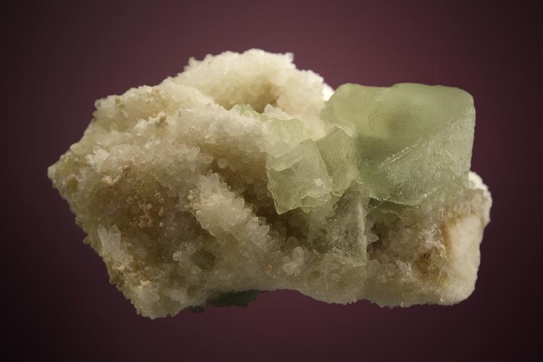 FLUORITE with QUARTZ