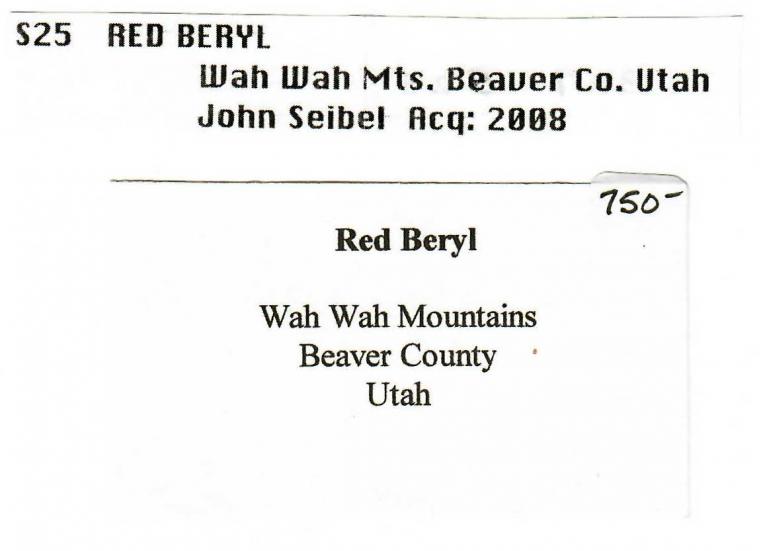 BERYL var. Red BERYL