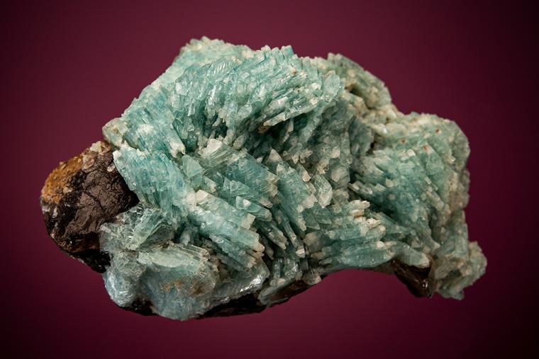ALBITE var. Cleavelandite with QUARTZ var. Smoky