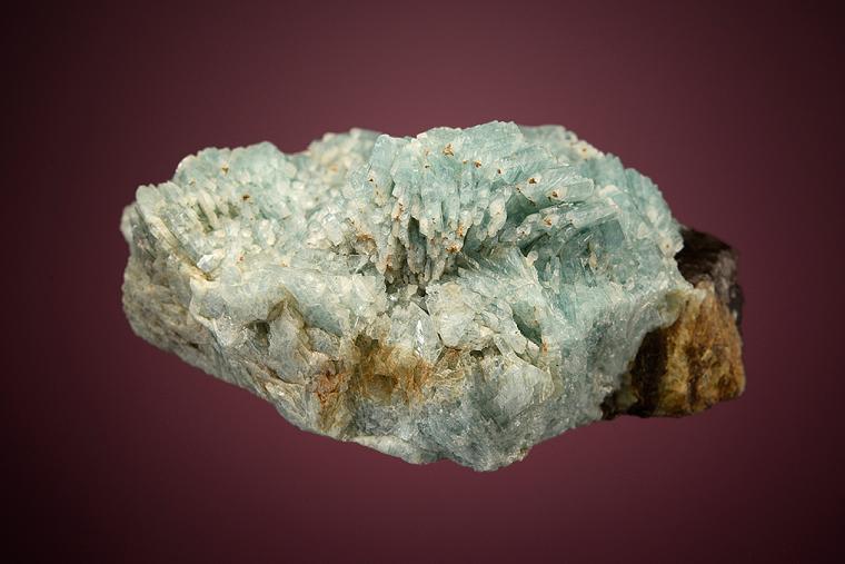 ALBITE var. Cleavelandite with QUARTZ var. Smoky