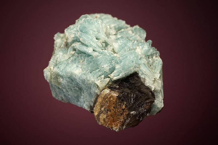ALBITE var. Cleavelandite with QUARTZ var. Smoky