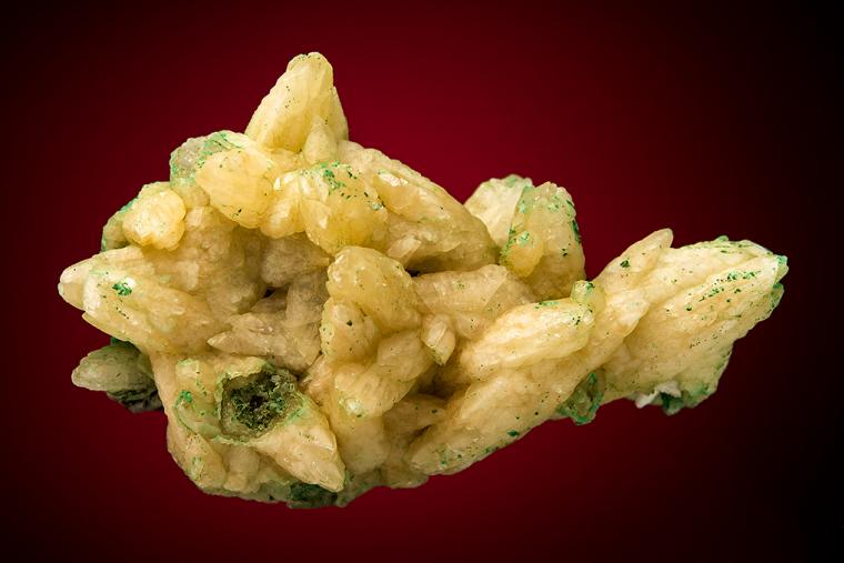CALCITE on CHALCOPYRITE