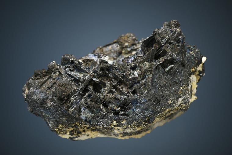 PYRITE and CHALCOCITE after ENARGITE (?) on QUARTZ