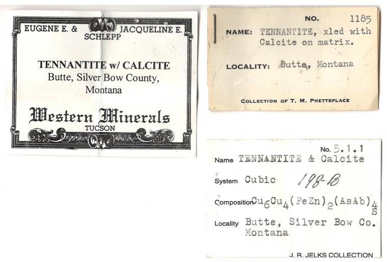 TETRAHEDRITE with QUARTZ and CALCITE