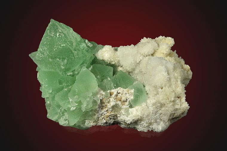 FLUORITE with QUARTZ